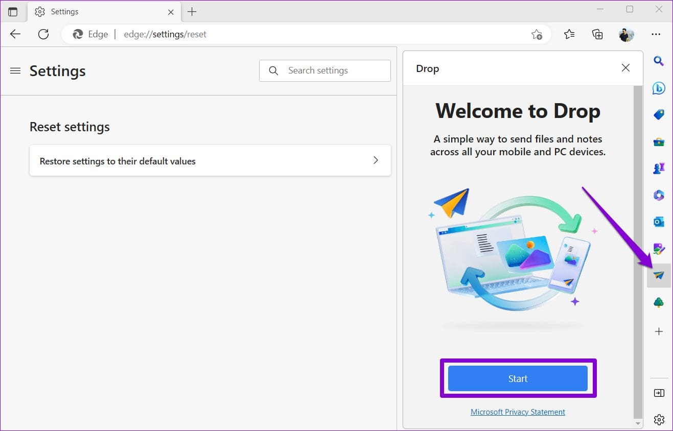 如何使用 Microsoft Edge Drop 功能在设备之间共享文件 - Tech Guide