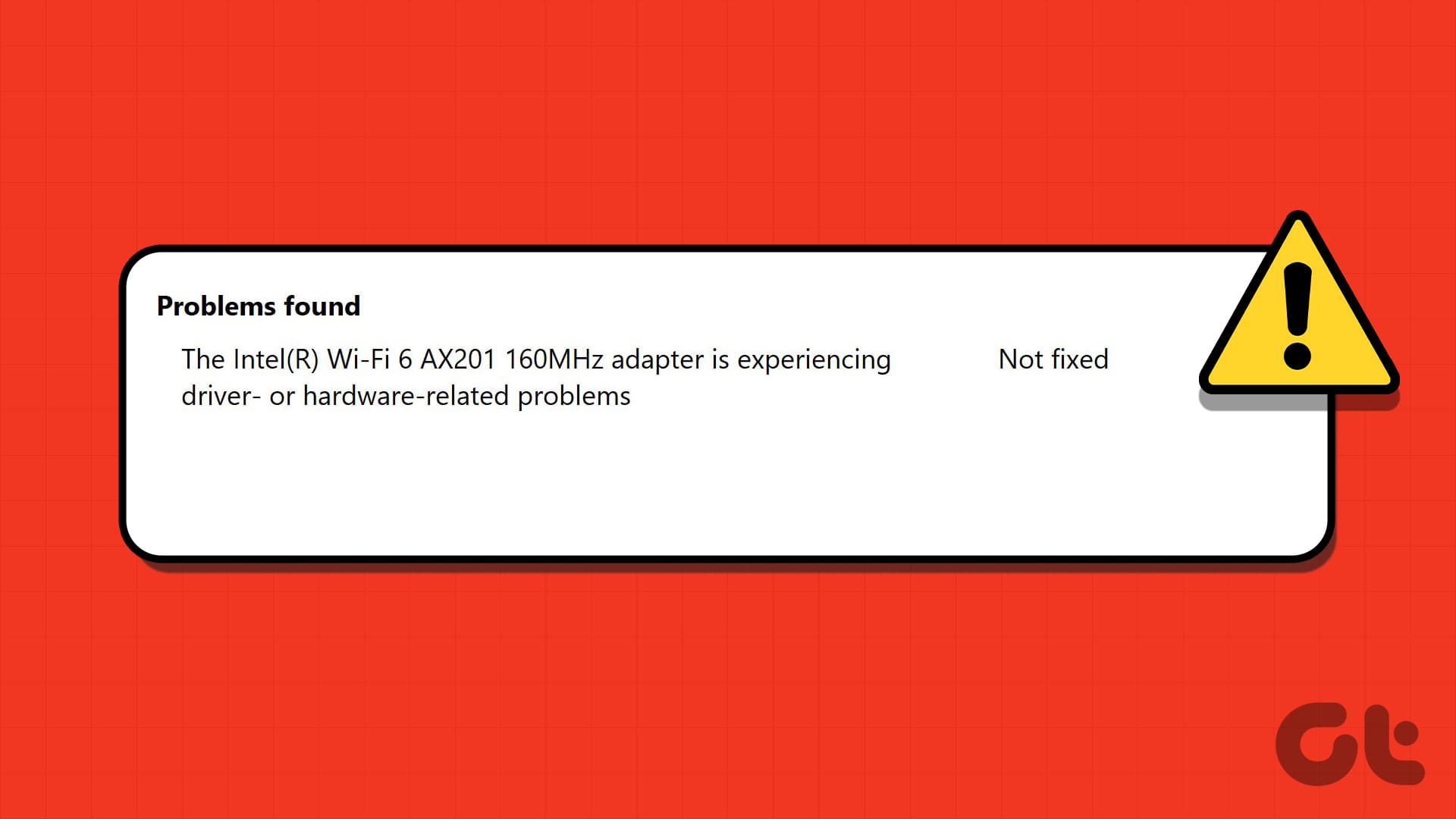 修复 Intel Wi-Fi 6 AX201 适配器驱动程序或硬件问题的 5 种方法