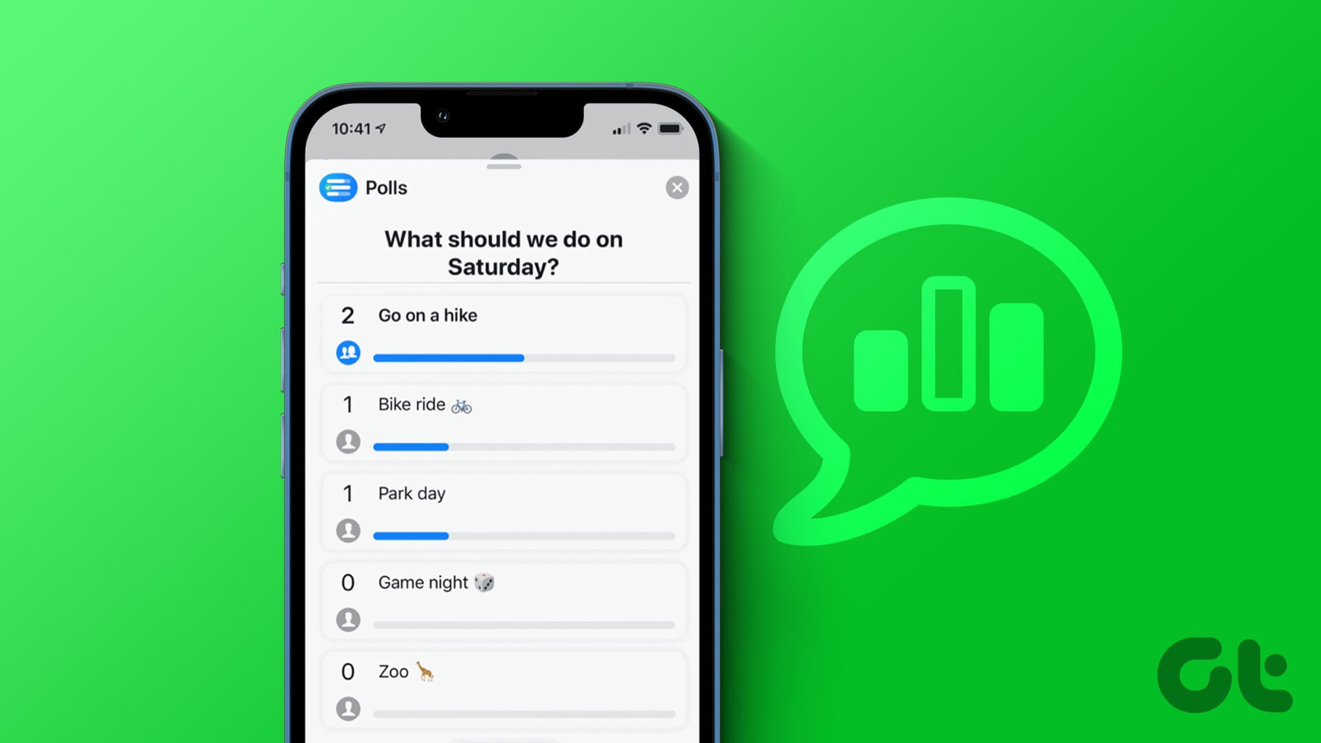 如何在 iMessage 群聊中发送投票