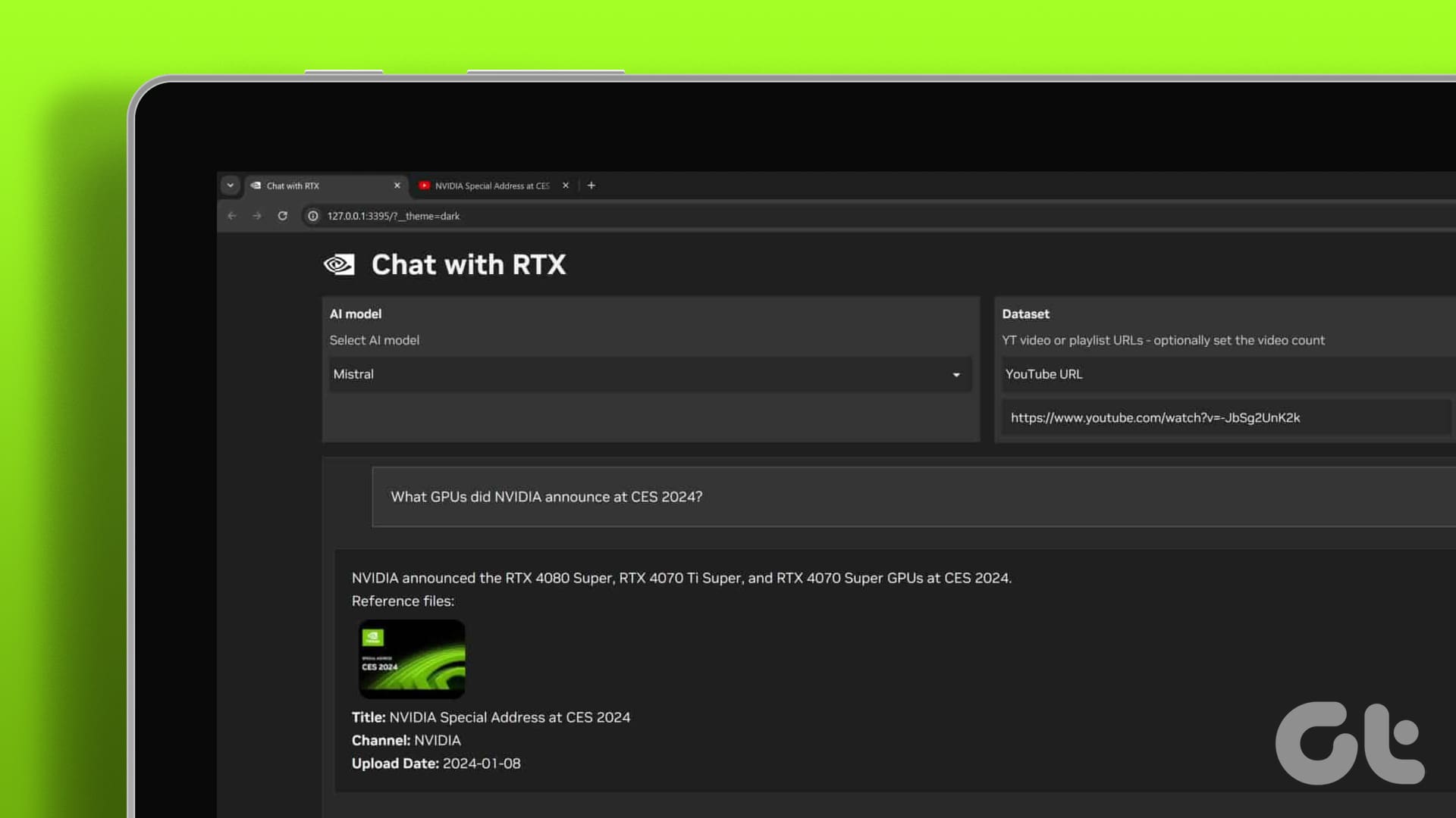 如何在 Windows 上下载并使用 NVIDIA Chat with RTX