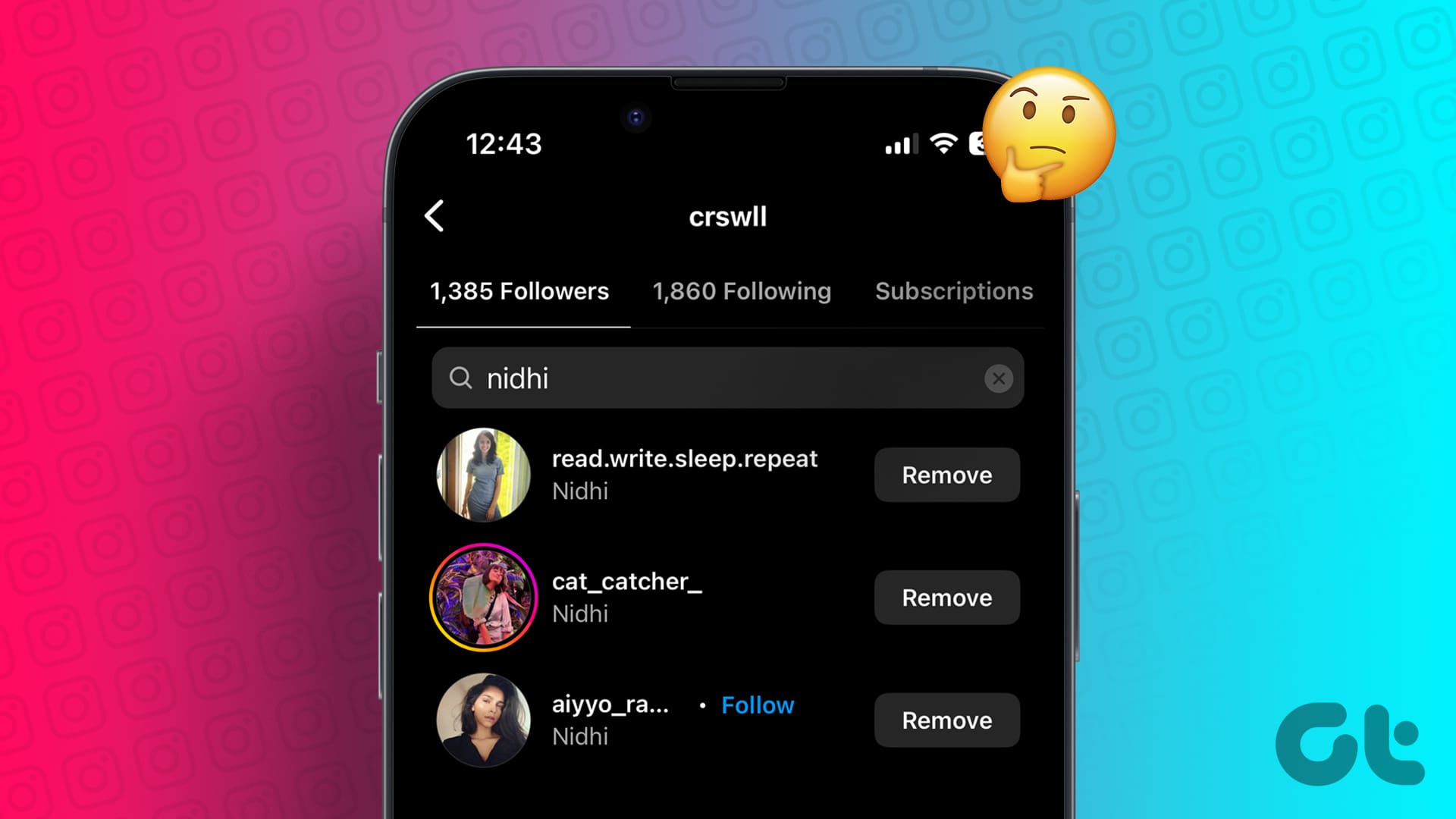 当您删除 Instagram 上的关注者时会发生什么