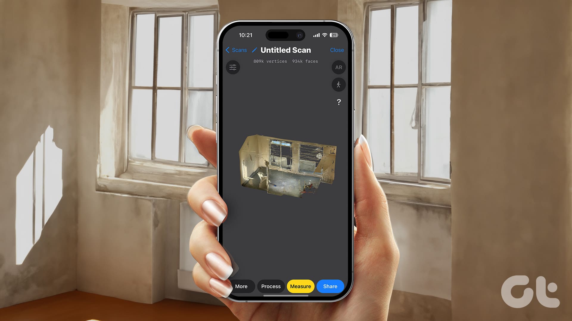 这个隐藏的 iPhone 技巧可让您创建房间的 3D 模型