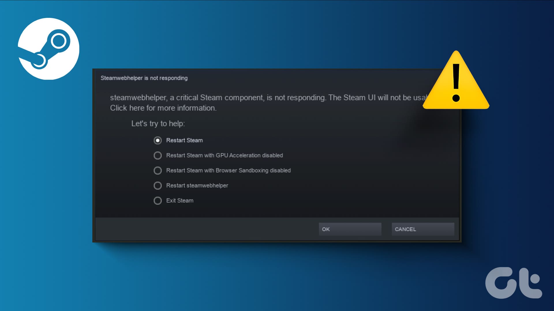 如何修复 Windows 11 上关键 Steam 组件 (steamwebhelper) 不响应