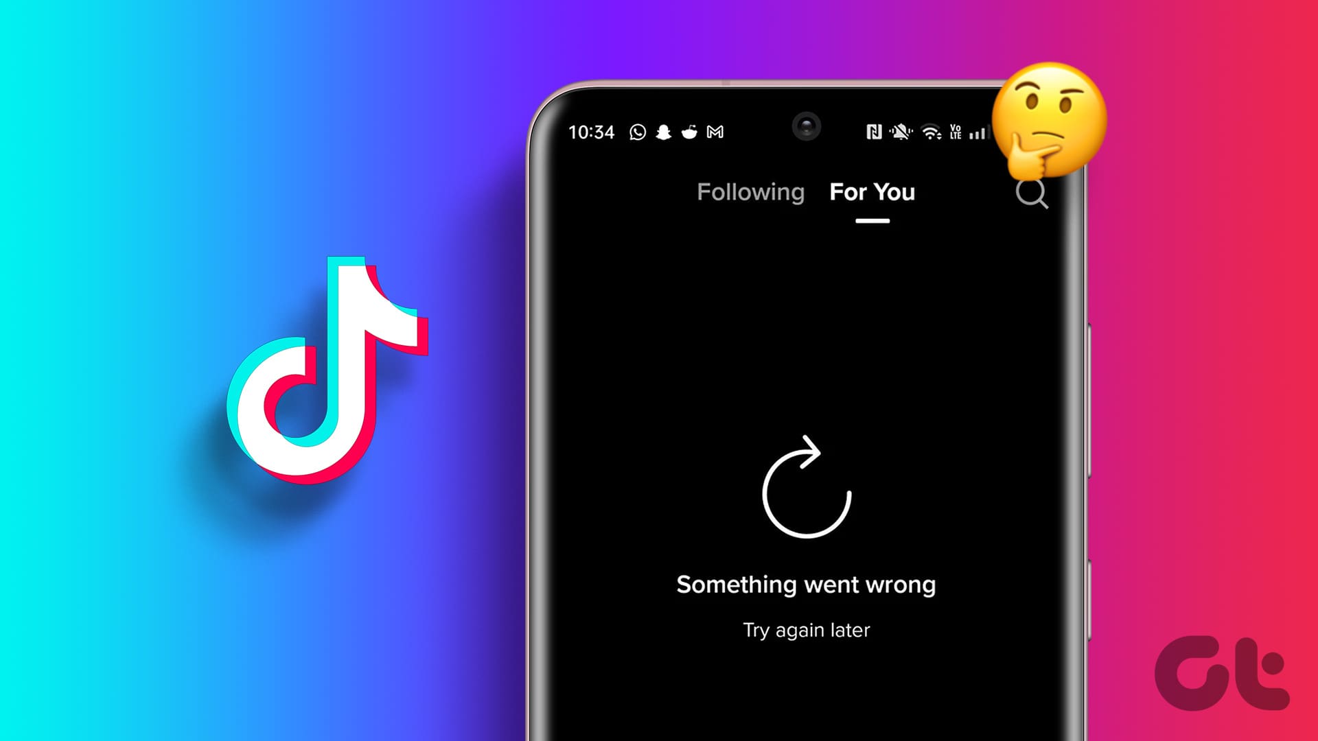 2 修复 TikTok 上的“Something gone Wrong”错误