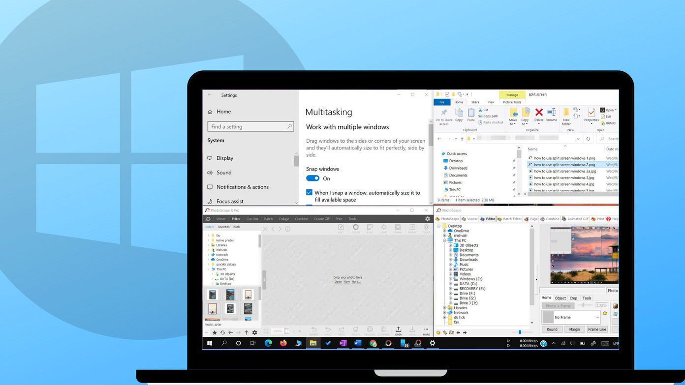 在 Windows 10 中使用分屏的完整指南