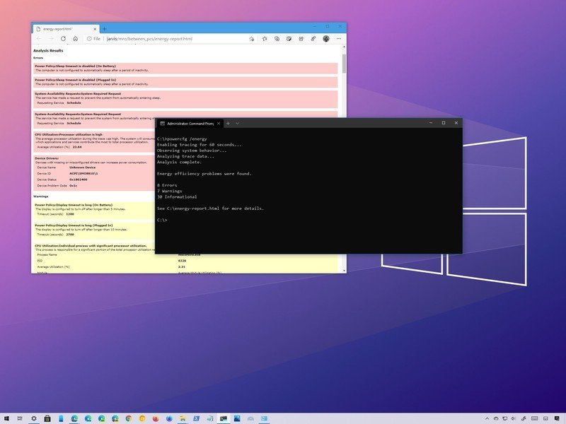 如何在 Windows 10 中创建电源报告