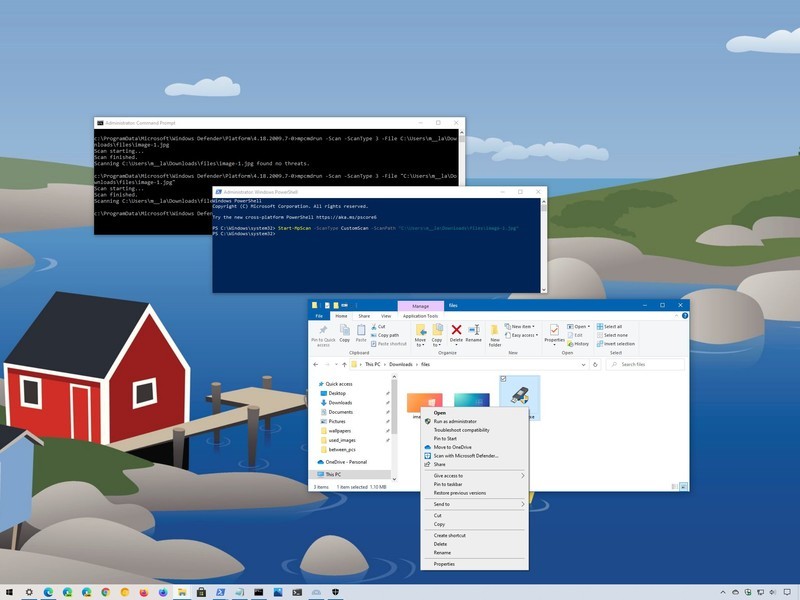 如何在 Windows 10 中使用 Microsoft Defender 防毒軟體手動掃描文件
