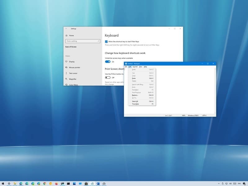 如何在 Windows 10 中启用和使用 Alt-下划线键盘快捷键