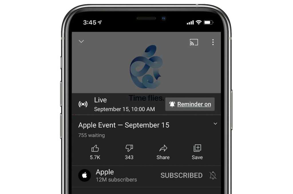 如何观看 Apple 9 月 15 日“时光飞逝”活动