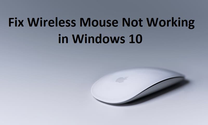 修复无线鼠标在 Windows 10 中无法工作的问题