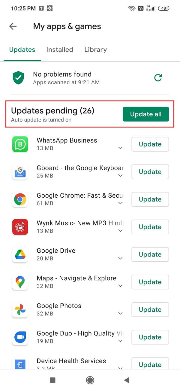 如何一次自動更新所有 Android 應用