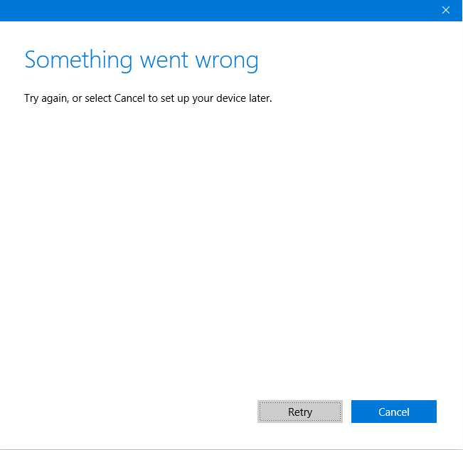 在Windows 10中创建帐户时，解决错误很难解决