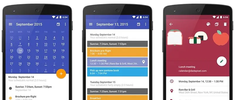 Android 日出日历的五种替代方案
