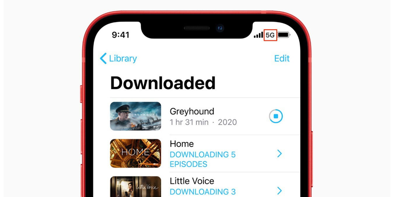 iPhone 12 上的 5G 图标意味着什么