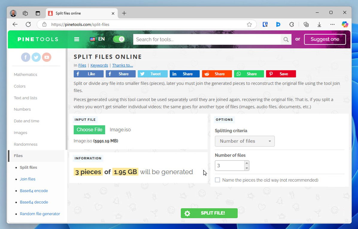 如何在 Windows 中分割文件以绕过文件大小限制