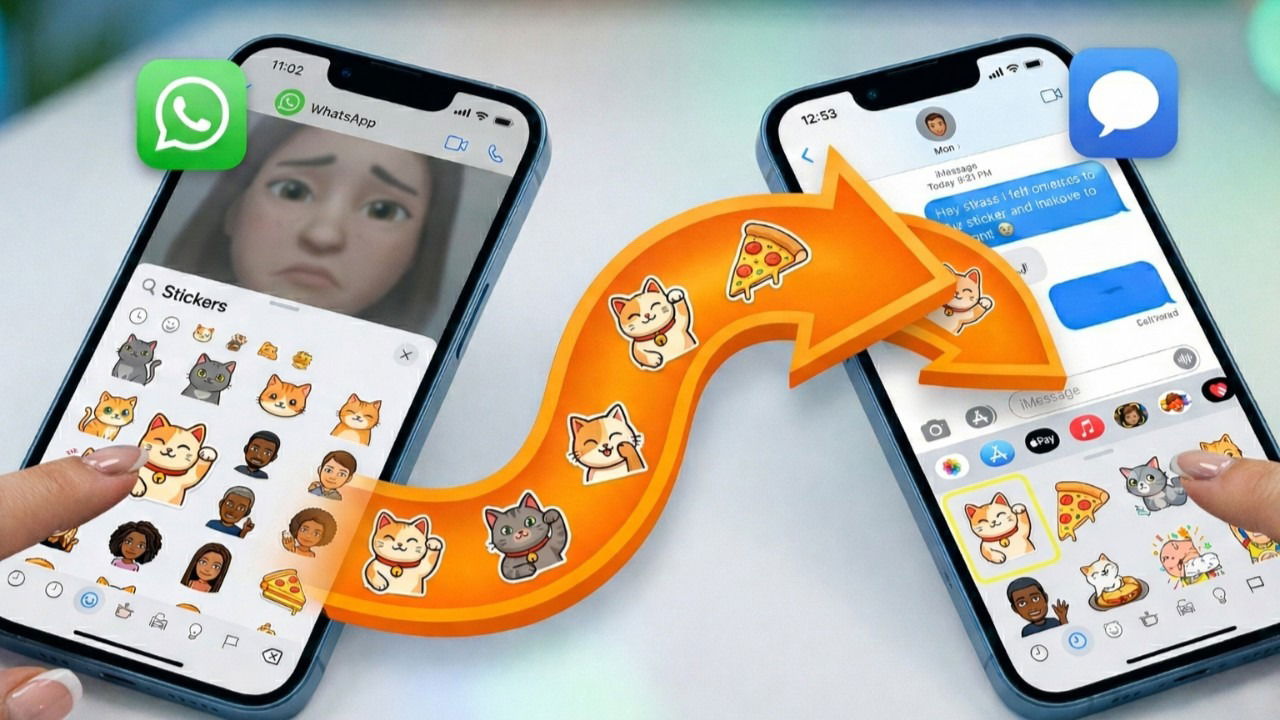 厌倦了 FOMO 贴纸？以下是将 WhatsApp 贴纸移至 iMessage 的方法