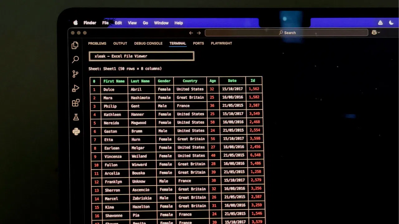 这个工具可以让我在终端中打开电子表格,而且它比听起来更有用