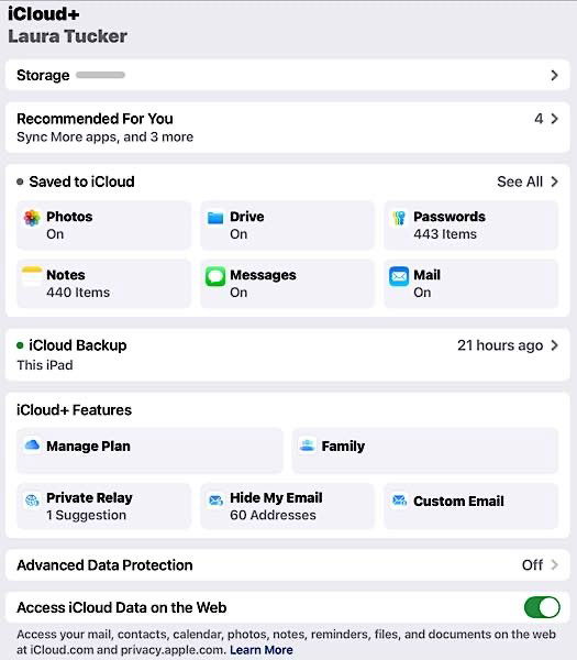 iCloud存儲是蘋果最受歡迎的服務